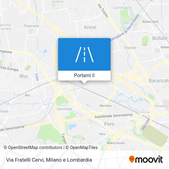 Mappa Via Fratelli Cervi