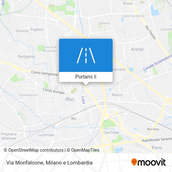 Mappa Via Monfalcone