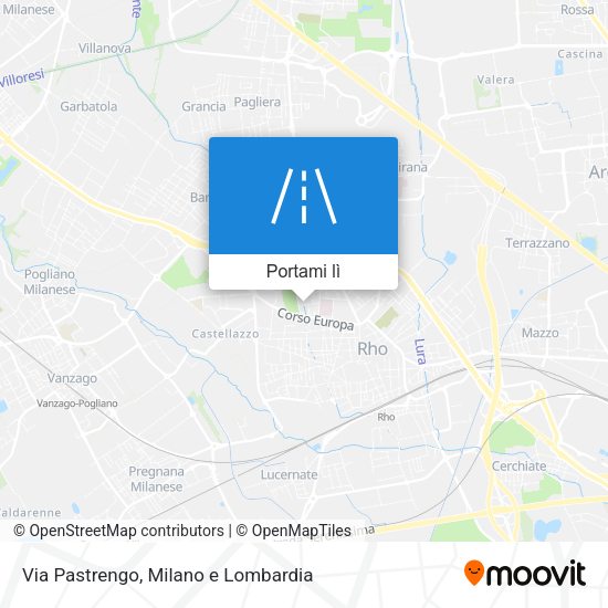 Mappa Via Pastrengo