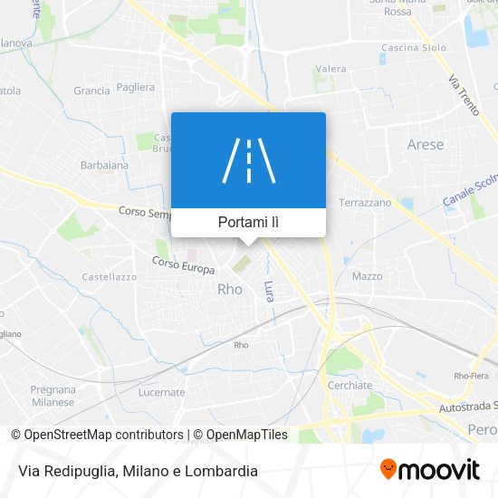 Mappa Via Redipuglia