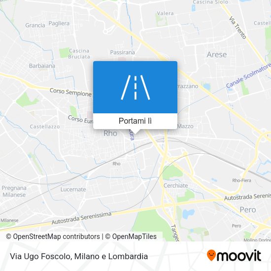 Mappa Via Ugo Foscolo