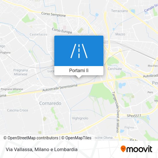 Mappa Via Vallassa