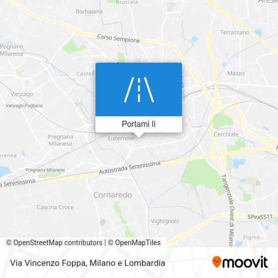 Mappa Via Vincenzo Foppa