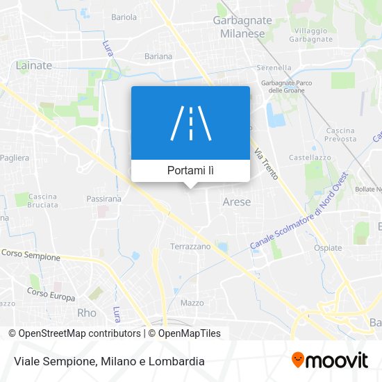 Mappa Viale Sempione