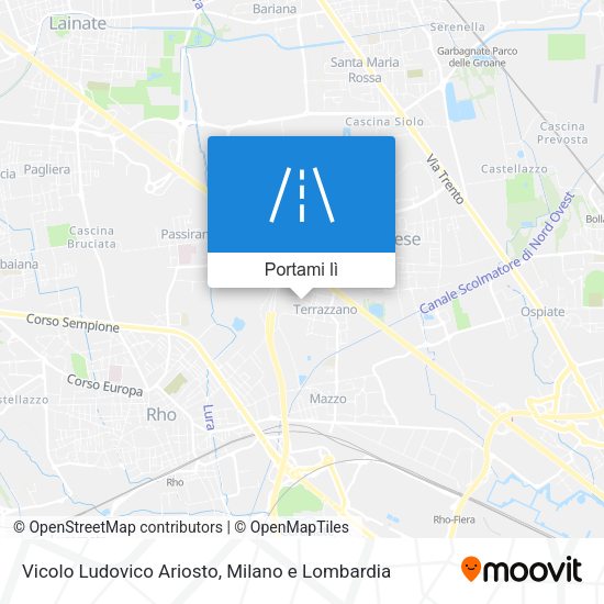 Mappa Vicolo Ludovico Ariosto