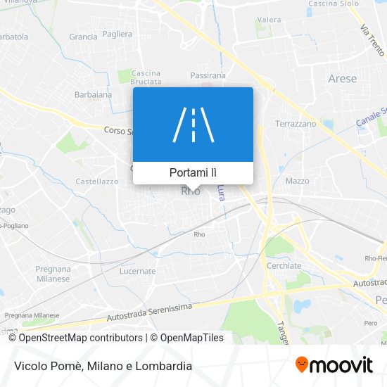 Mappa Vicolo Pomè