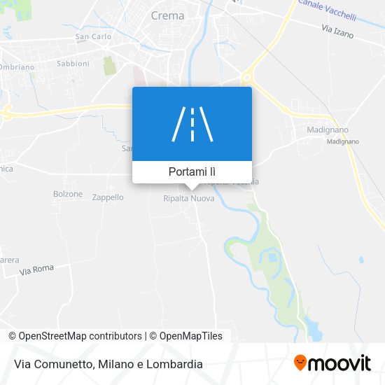 Mappa Via Comunetto