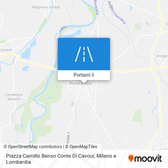 Mappa Piazza Camillo Benso Conte Di Cavour