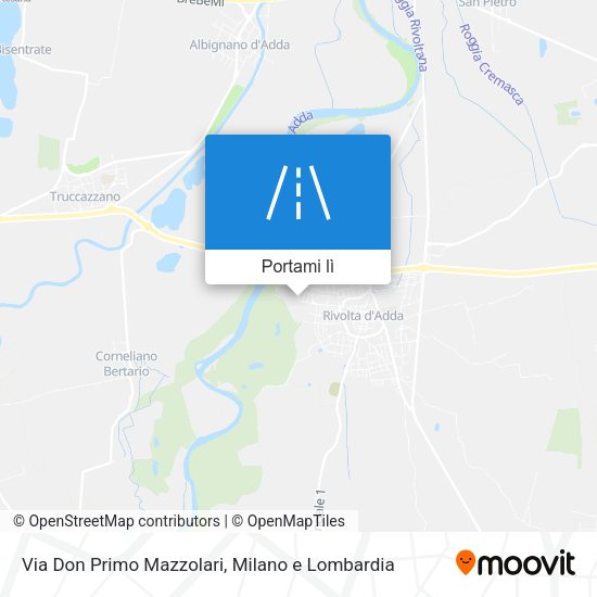 Mappa Via Don Primo Mazzolari