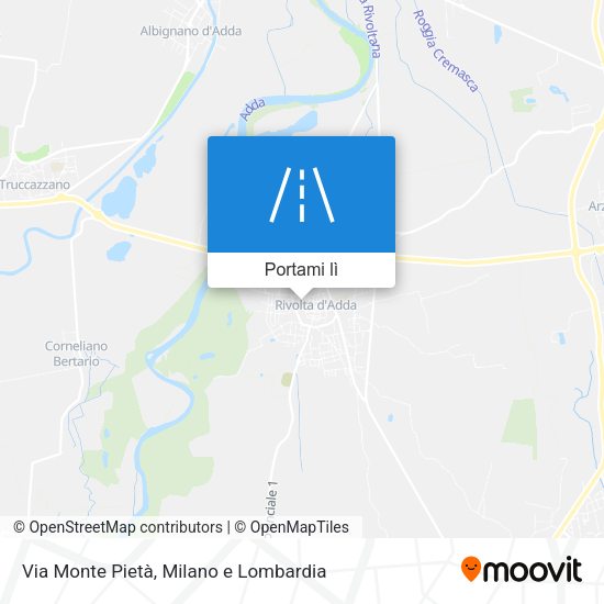Mappa Via Monte Pietà