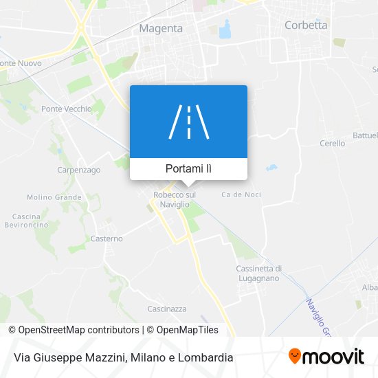 Mappa Via Giuseppe Mazzini