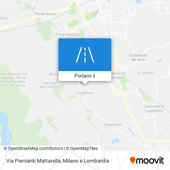 Mappa Via Piersanti Mattarella