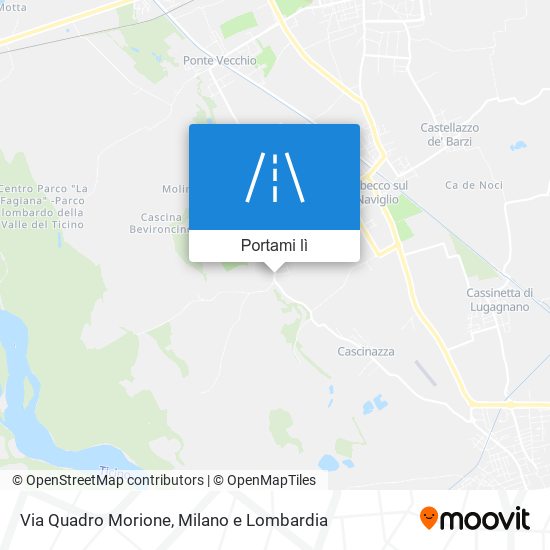 Mappa Via Quadro Morione