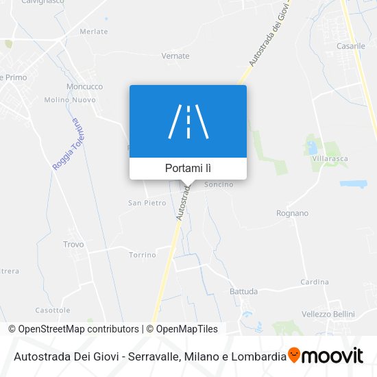 Mappa Autostrada Dei Giovi - Serravalle