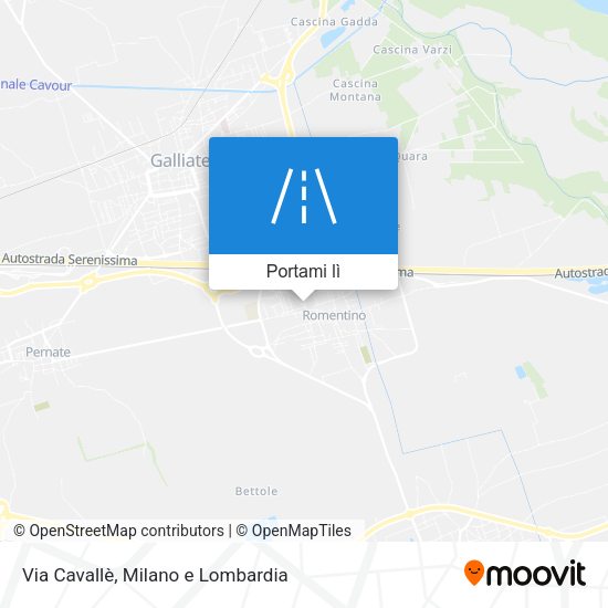 Mappa Via Cavallè