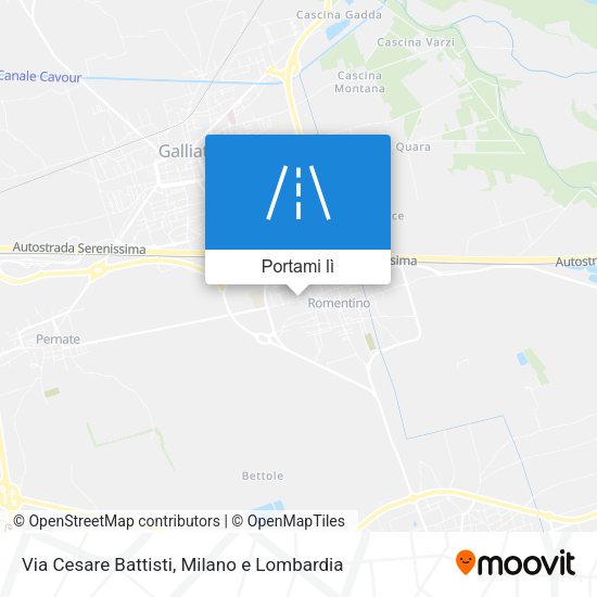 Mappa Via Cesare Battisti