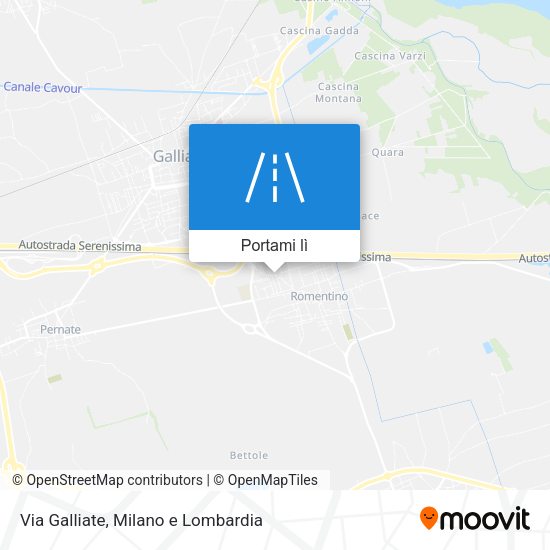 Mappa Via Galliate