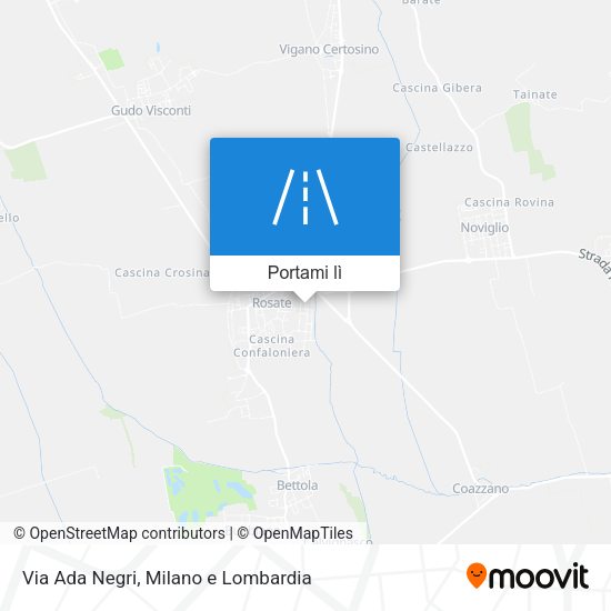 Mappa Via Ada Negri