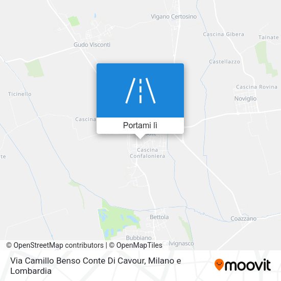 Mappa Via Camillo Benso Conte Di Cavour