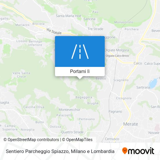 Mappa Sentiero Parcheggio Spiazzo
