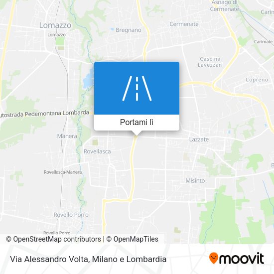 Mappa Via Alessandro Volta