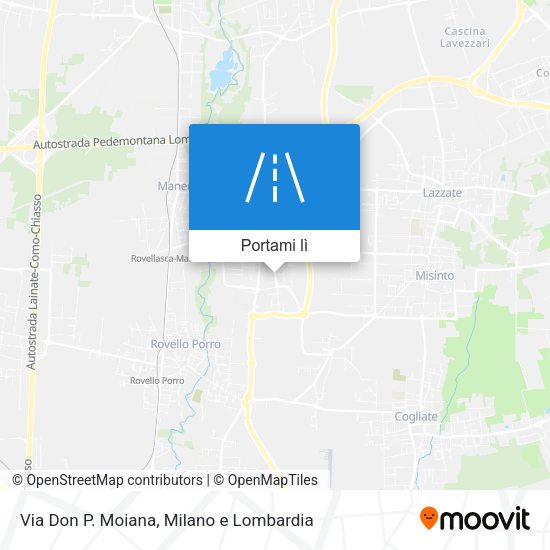 Mappa Via Don P. Moiana
