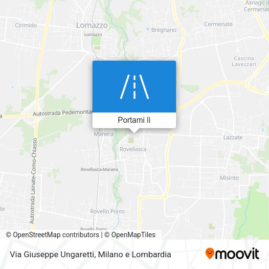 Mappa Via Giuseppe Ungaretti