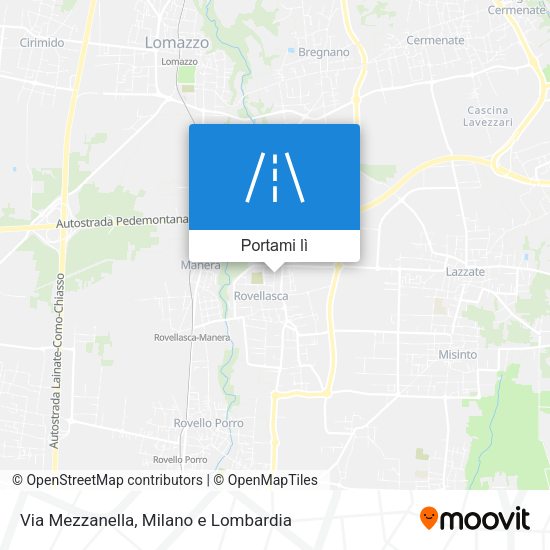 Mappa Via Mezzanella
