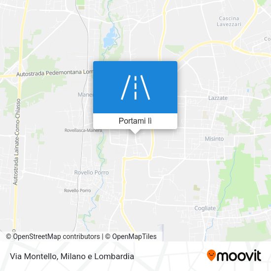 Mappa Via Montello