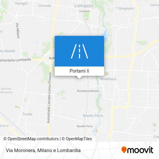 Mappa Via Moronera