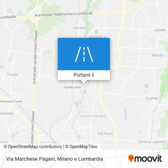 Mappa Via Marchese Pagani