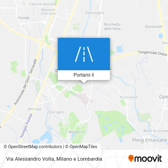 Mappa Via Alessandro Volta