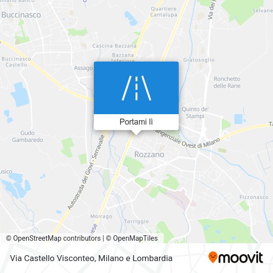 Mappa Via Castello Visconteo