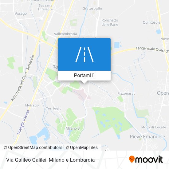Mappa Via Galileo Galilei