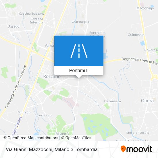 Mappa Via Gianni Mazzocchi