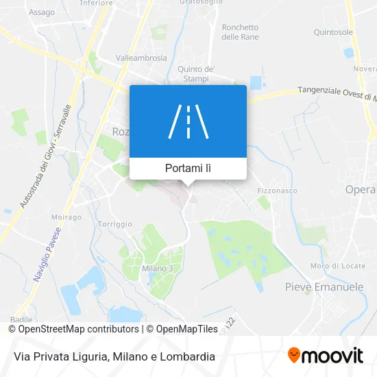 Mappa Via Privata Liguria