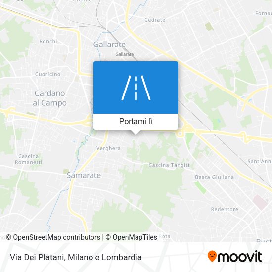 Mappa Via Dei Platani