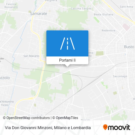 Mappa Via Don Giovanni Minzoni