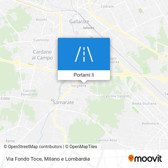 Mappa Via Fondo Toce