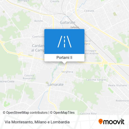 Mappa Via Montesanto
