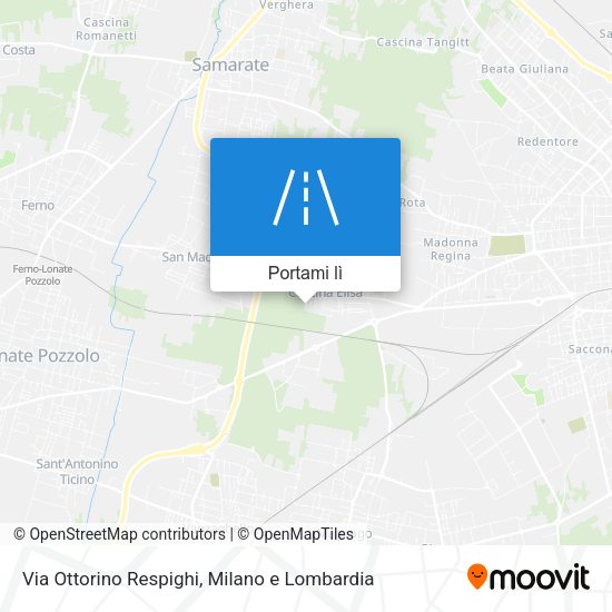 Mappa Via Ottorino Respighi