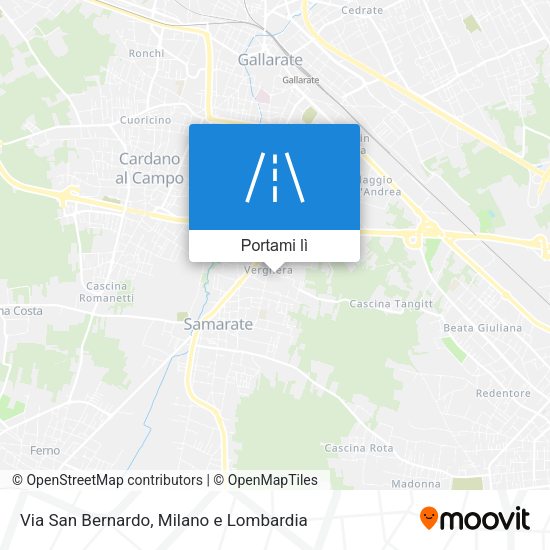 Mappa Via San Bernardo