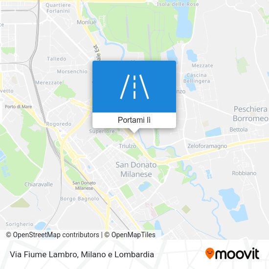 Mappa Via Fiume Lambro