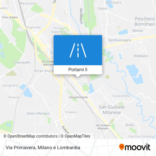 Mappa Via Primavera