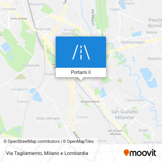 Mappa Via Tagliamento
