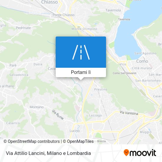 Mappa Via Attilio Lancini
