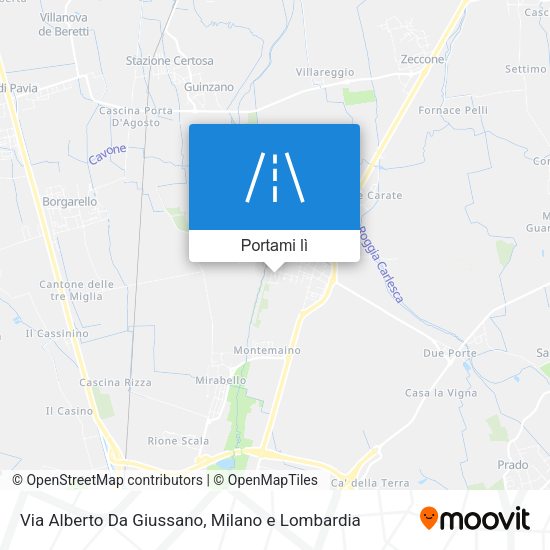 Mappa Via Alberto Da Giussano