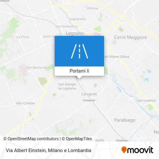 Mappa Via Albert Einstein