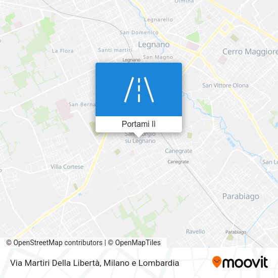 Mappa Via Martiri Della Libertà