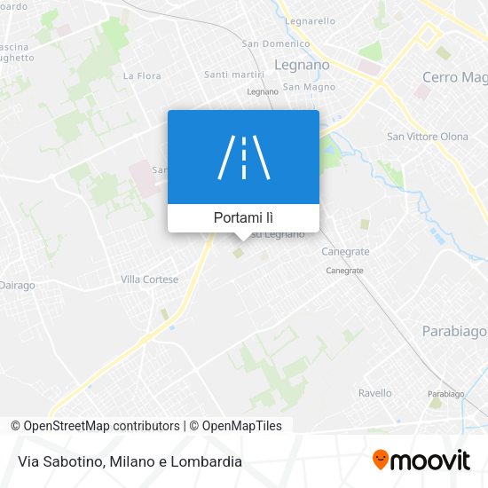 Mappa Via Sabotino